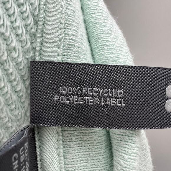 Sweaty Betty Blue Sweatshirt Mock Neck Half Zip Drop Shoulder Banded Hem Sz XXL - Picture 8 of 10